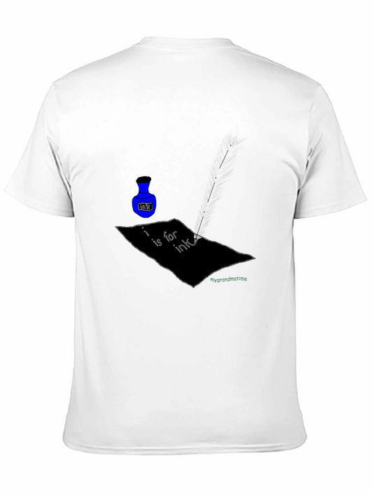 Camiseta Negra Estampada I is for Ink