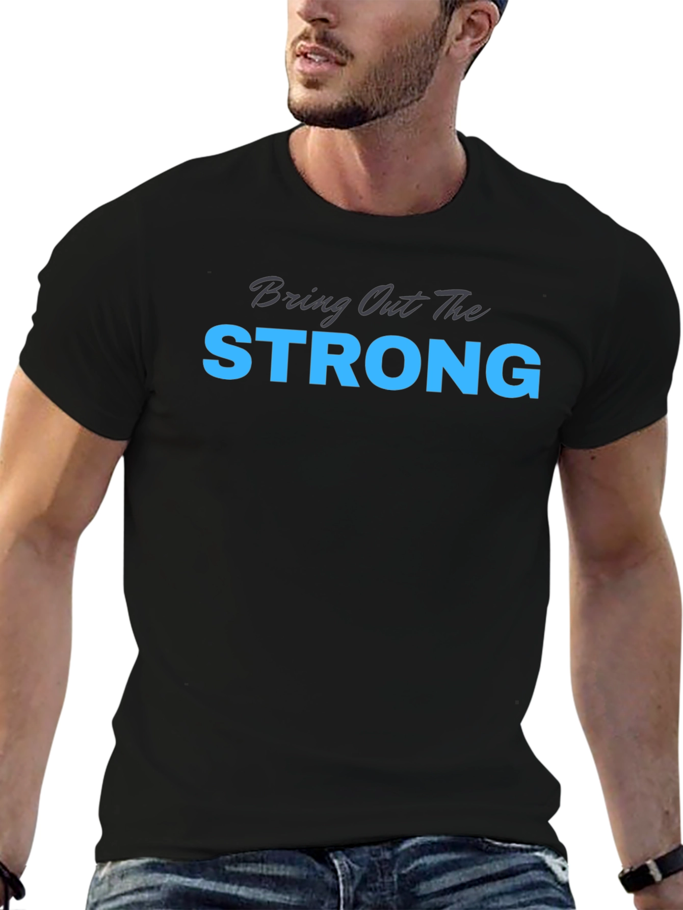 Camiseta Negra: Bring Out The Strong