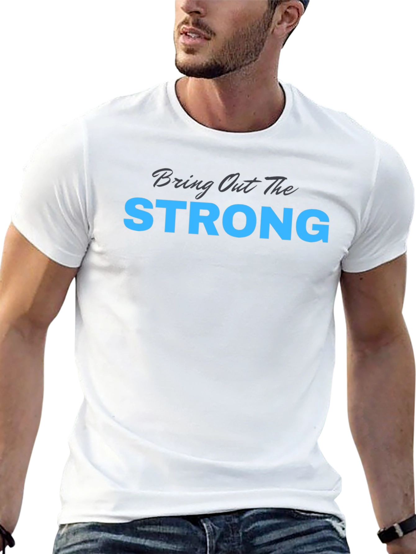 Camiseta Negra: Bring Out The Strong
