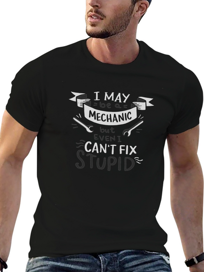 Camiseta Negra Mecánico: I May be a Mechanic