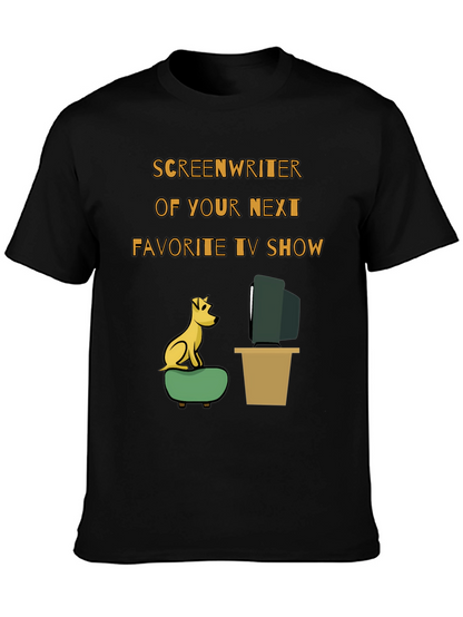 Camiseta Humorística Guionista TV para Amantes del Cine