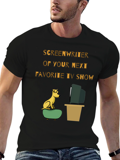 Camiseta Humorística Guionista TV para Amantes del Cine