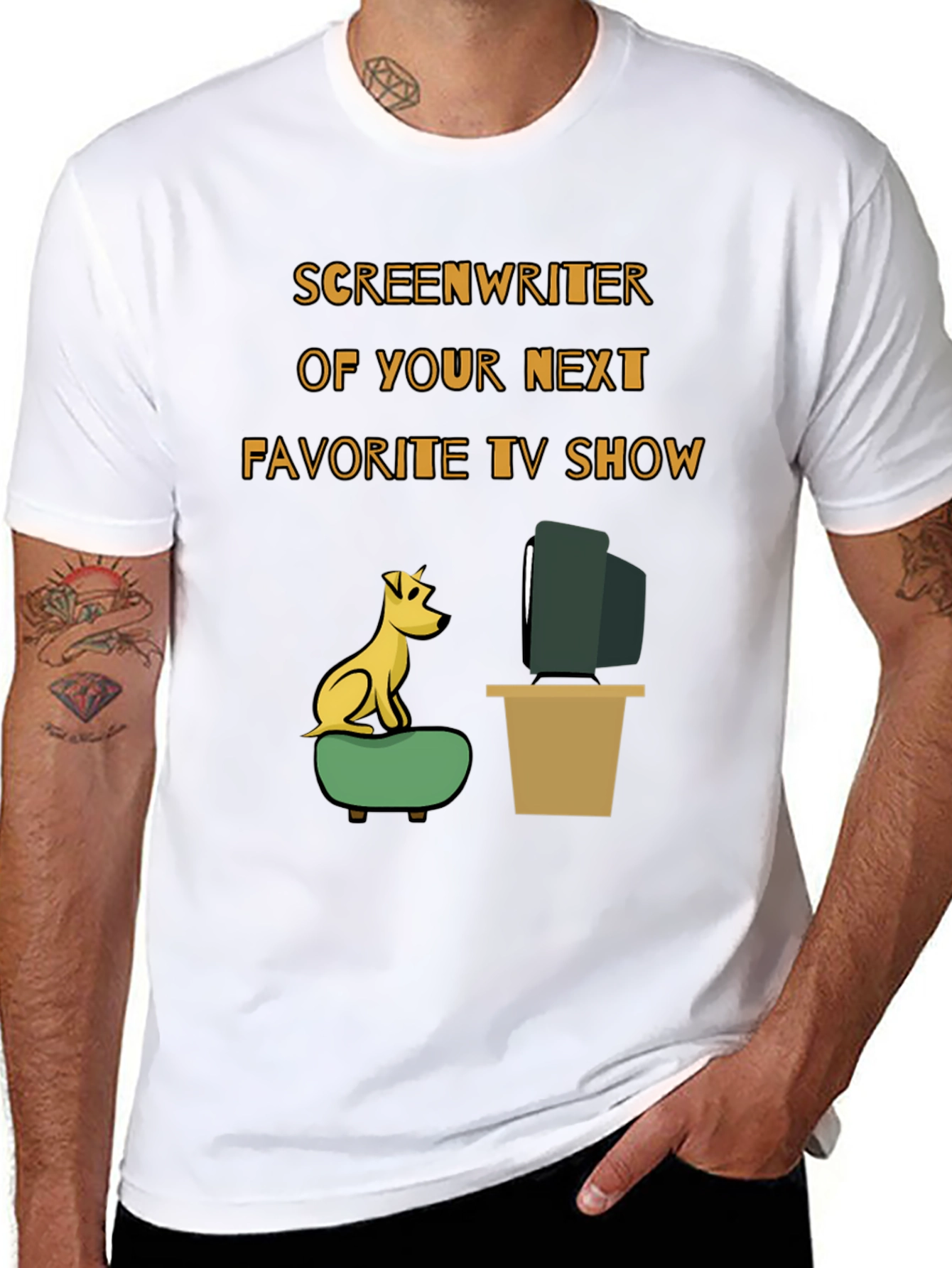 Camiseta Humorística Guionista TV para Amantes del Cine