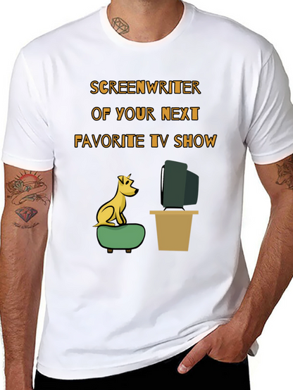 Camiseta Humorística Guionista TV para Amantes del Cine