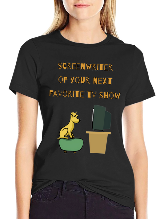 Camiseta Humorística Guionista TV para Amantes del Cine