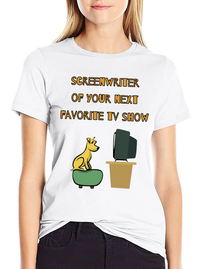 Camiseta Humorística Guionista TV para Amantes del Cine