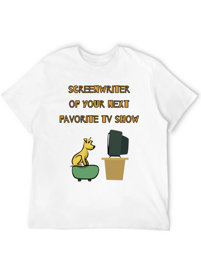 Camiseta Humorística Guionista TV para Amantes del Cine