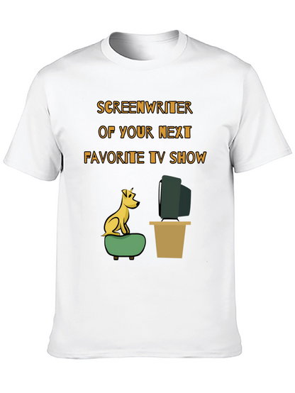 Camiseta Humorística Guionista TV para Amantes del Cine
