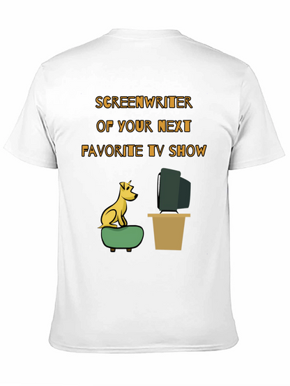 Camiseta Humorística Guionista TV para Amantes del Cine