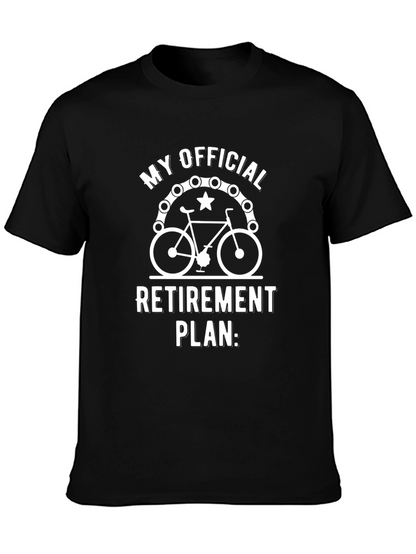 Camiseta Negra Mi Plan Oficial de Jubilación: Bici
