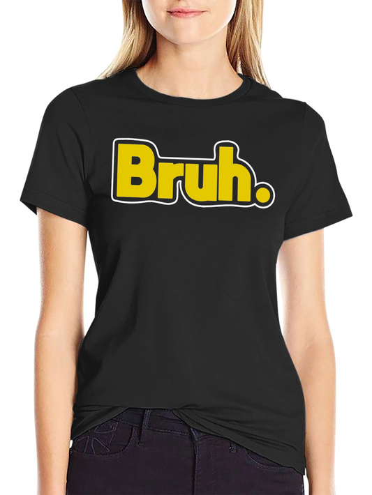 Camiseta Negra Casual - Diseño Bruh
