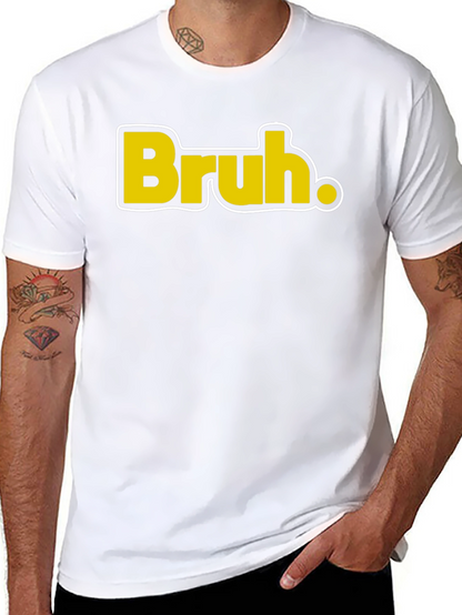Camiseta Negra Casual - Diseño Bruh