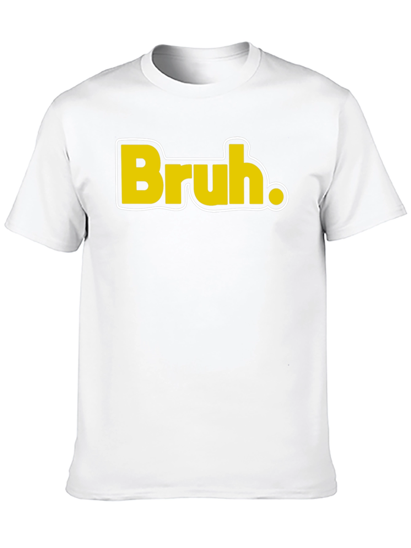 Camiseta Negra Casual - Diseño Bruh