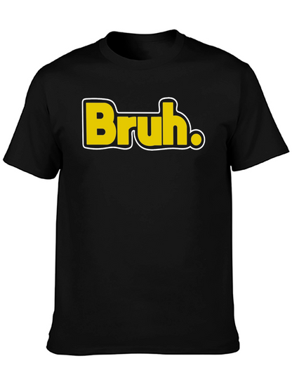 Camiseta Negra Casual - Diseño Bruh