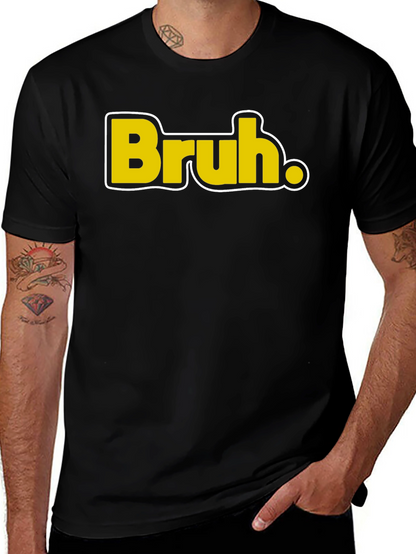 Camiseta Negra Casual - Diseño Bruh