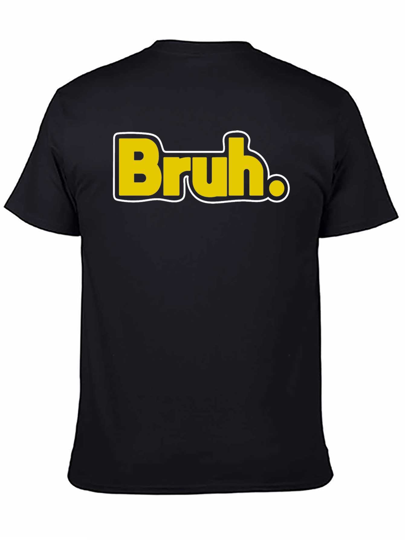 Camiseta Negra Casual - Diseño Bruh