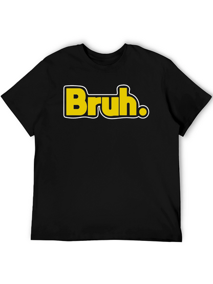 Camiseta Negra Casual - Diseño Bruh