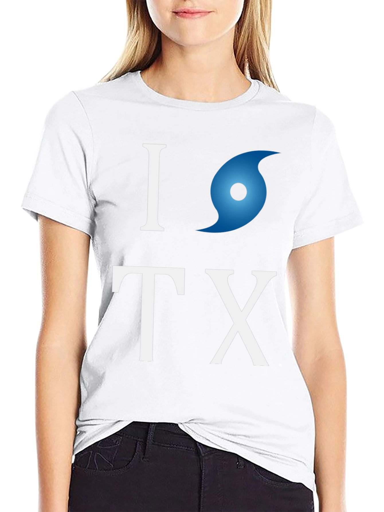 Camiseta I love Texas con huracán