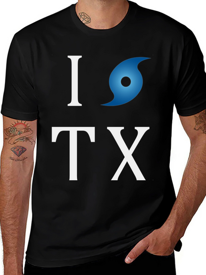 Camiseta I love Texas con huracán
