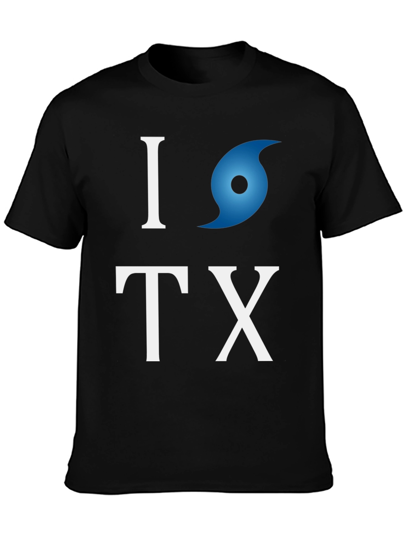 Camiseta I love Texas con huracán
