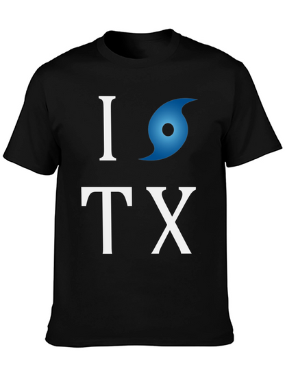 Camiseta I love Texas con huracán