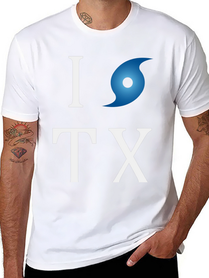 Camiseta I love Texas con huracán