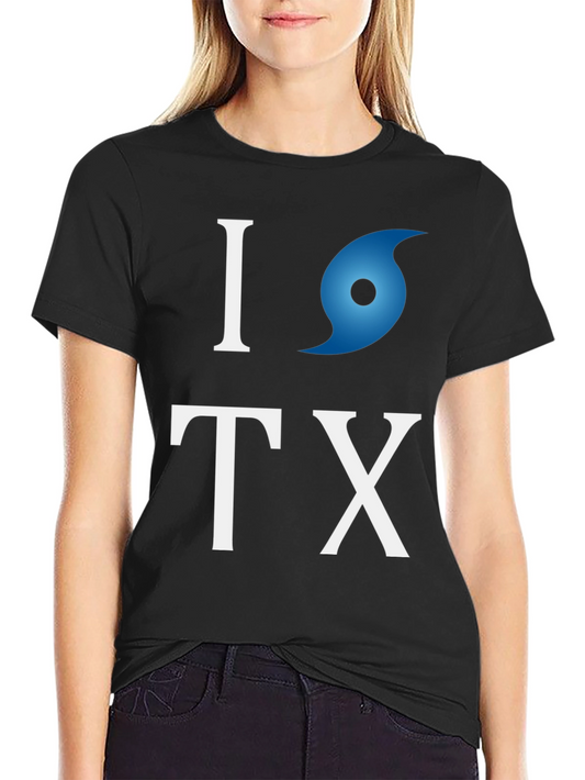 Camiseta I love Texas con huracán