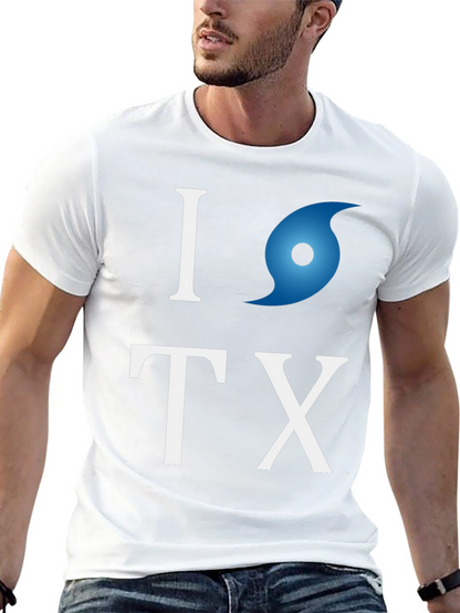 Camiseta I love Texas con huracán