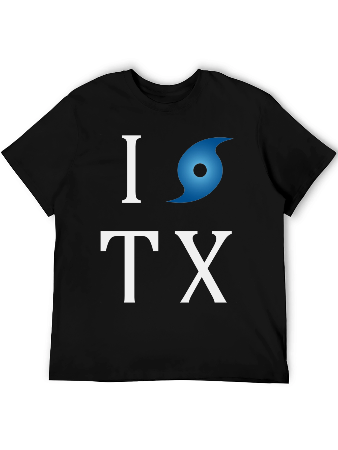 Camiseta I love Texas con huracán