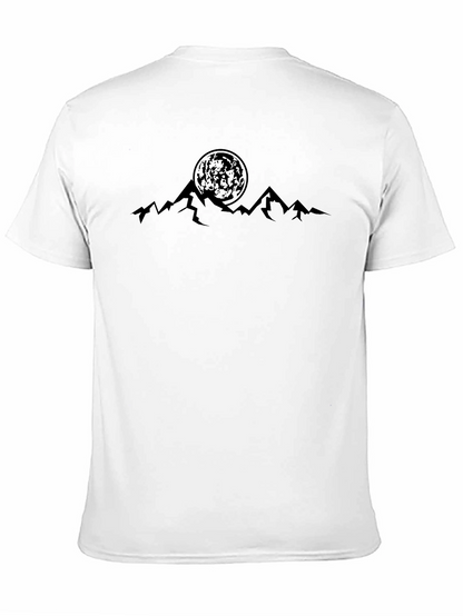 Camiseta Negra Montañas y Luna