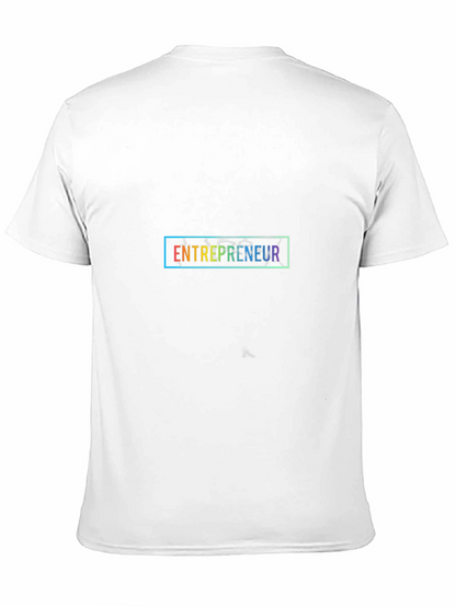 Camiseta Negra Entrepreneur Diseño Moderno