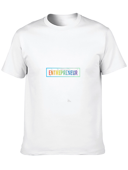 Camiseta Negra Entrepreneur Diseño Moderno