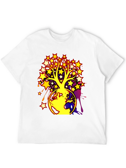Camiseta Hombre Árbol de Estrellas y Tierra