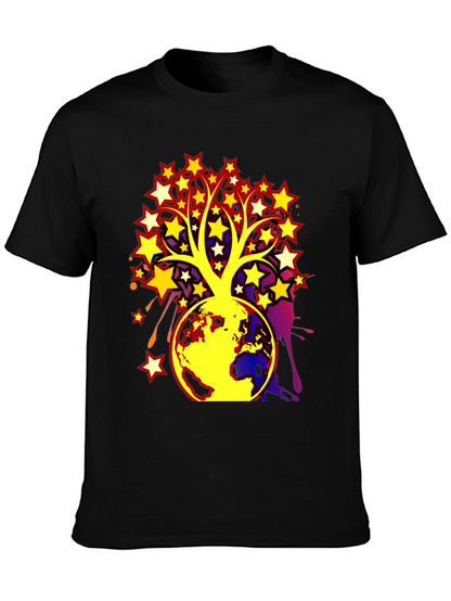 Camiseta Hombre Árbol de Estrellas y Tierra