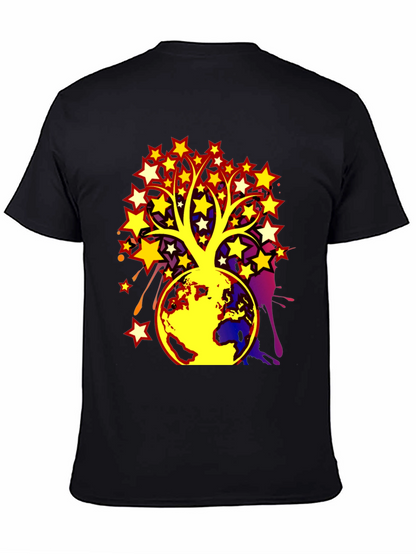 Camiseta Hombre Árbol de Estrellas y Tierra