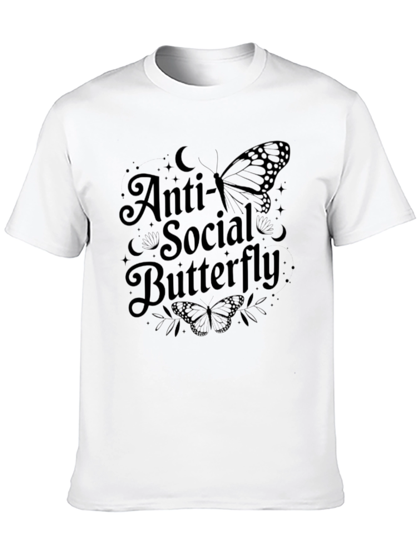 Camiseta Negra: Anti-Social Butterfly