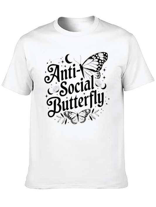 Camiseta Negra: Anti-Social Butterfly