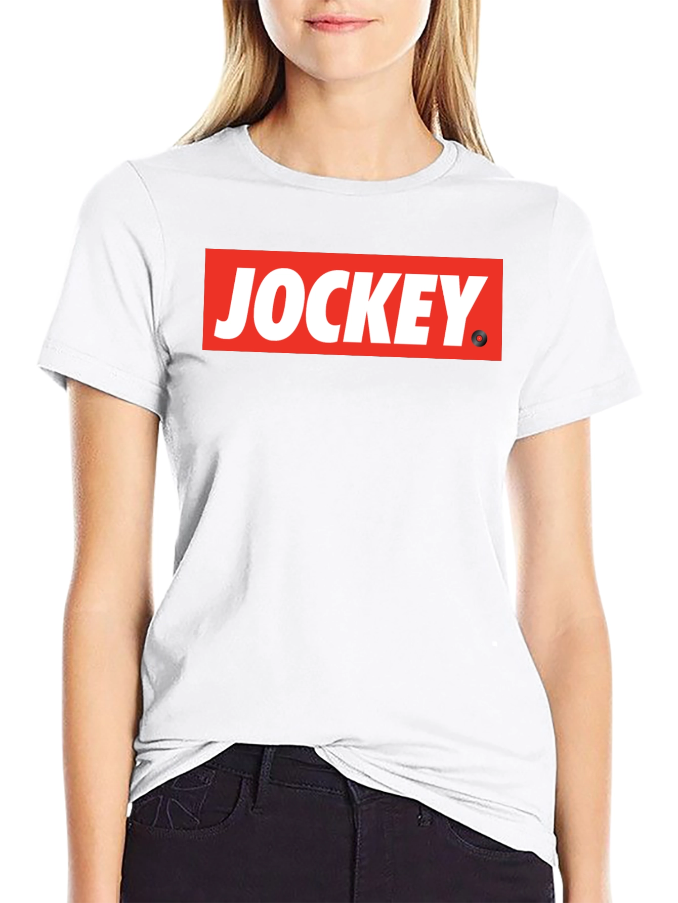 Camiseta Negra Jockey Estilo Urbano