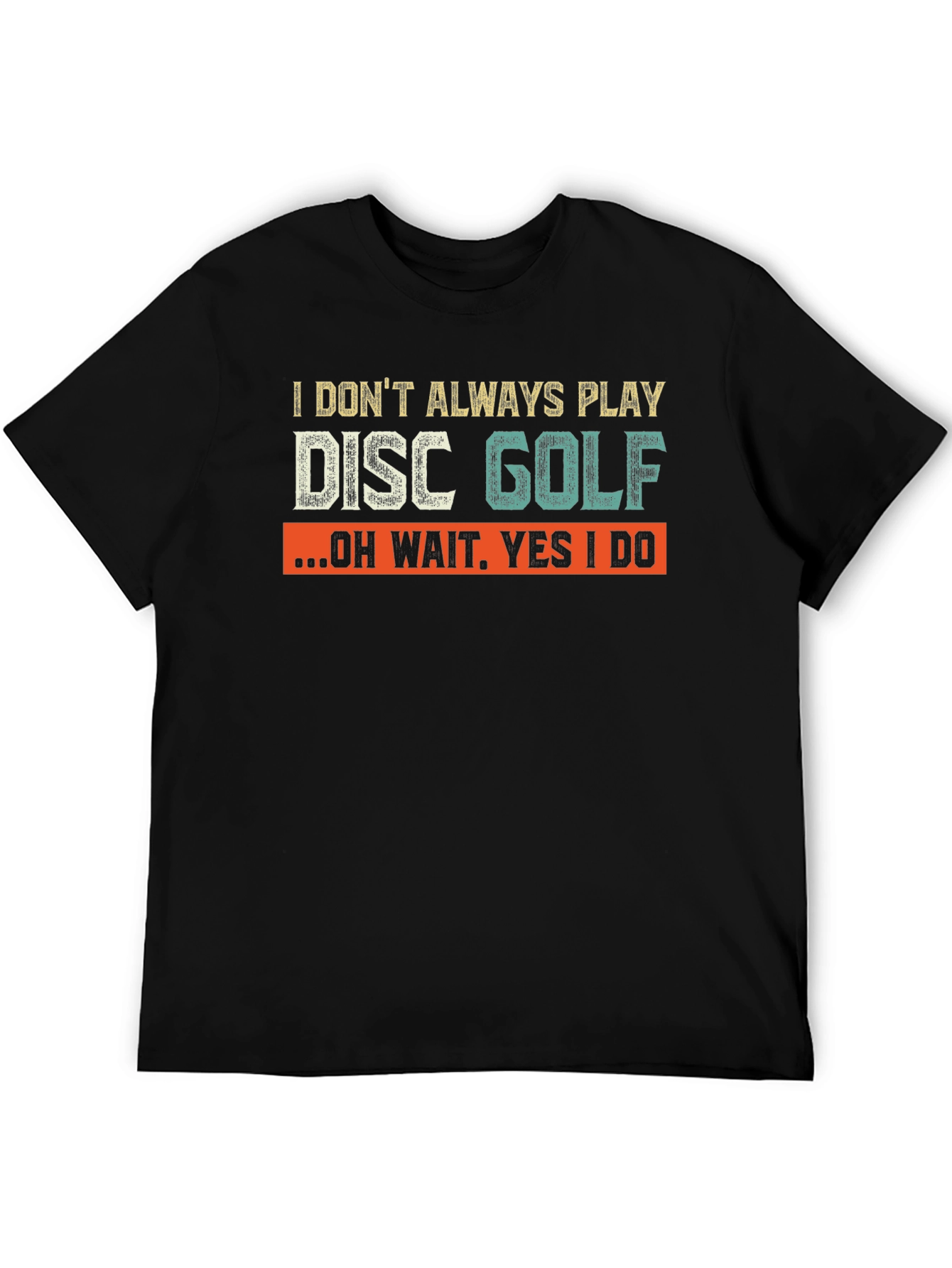 Camiseta Negra Divertida de Disc Golf