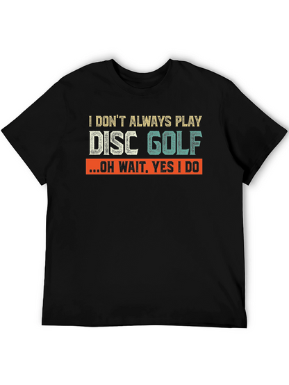 Camiseta Negra Divertida de Disc Golf