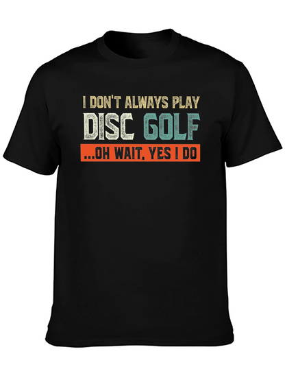 Camiseta Negra Divertida de Disc Golf