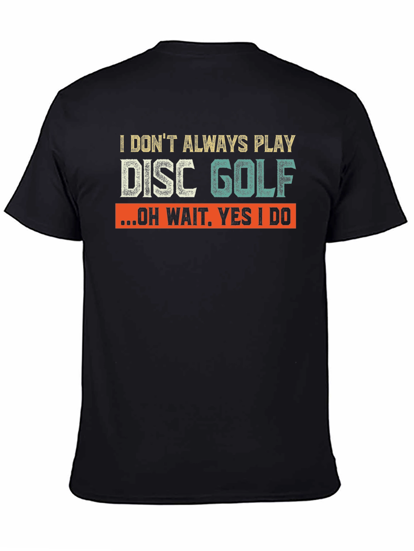 Camiseta Negra Divertida de Disc Golf