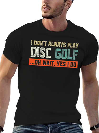 Camiseta Negra Divertida de Disc Golf