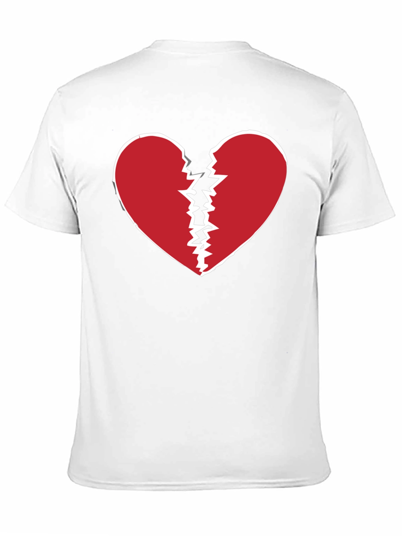 Camiseta Negra con Corazón Roto