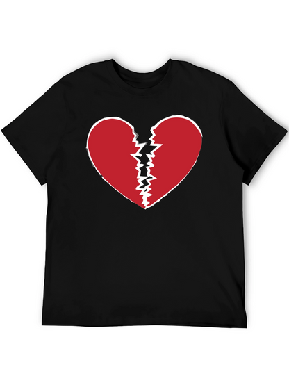Camiseta Negra con Corazón Roto