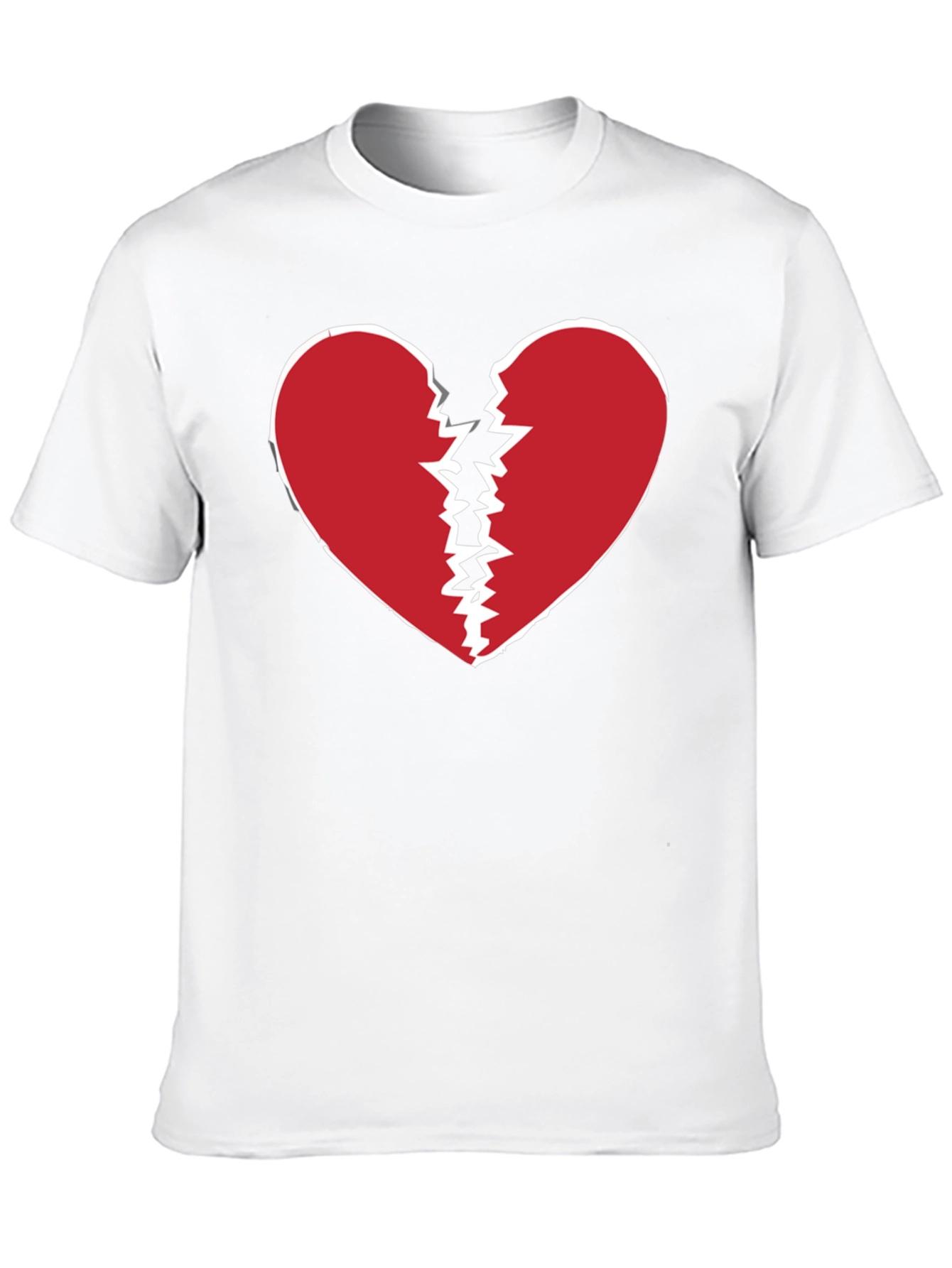 Camiseta Negra con Corazón Roto