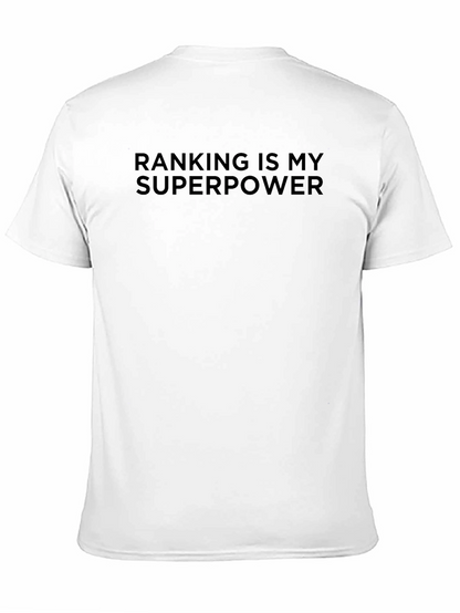 Camiseta Negra: Mi Superpoder es el Ranking