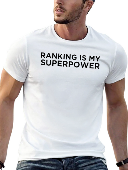 Camiseta Negra: Mi Superpoder es el Ranking