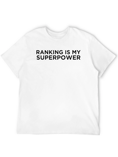 Camiseta Negra: Mi Superpoder es el Ranking