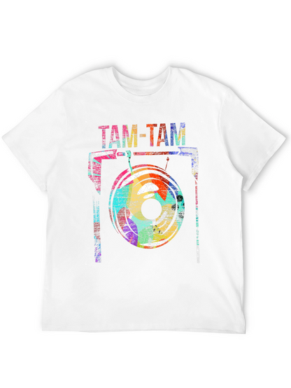 Camiseta Negra Tam-Tam Diseño Artístico